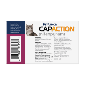 PetArmor CAPACTION nitenpyram Oral Flea Treatment for Cats