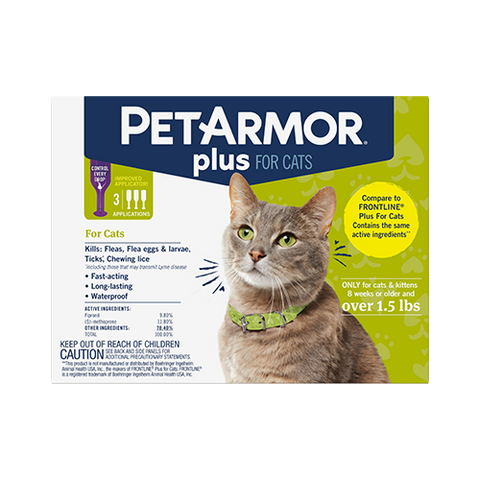 PetArmor Plus Flea Tick Topical for Cats