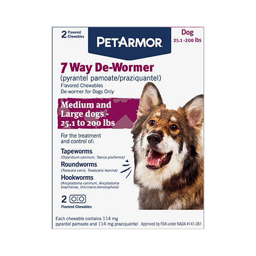 PetArmor 7 Way De Wormer pyrantel pamoate praziquantel