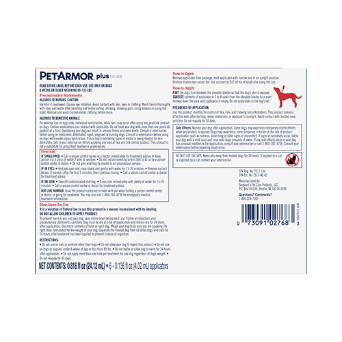 Petarmor PetArmor® Plus Flea & Tick Topical for Dogs