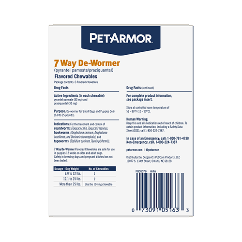 Petarmor 7 way top dewormer for puppies