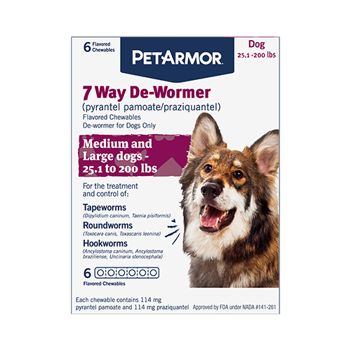 PetArmor 7 Way De Wormer pyrantel pamoate praziquantel