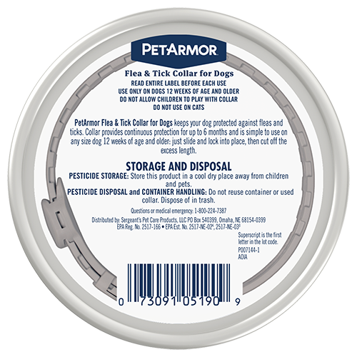 Petarmor flea and top tick collar for dogs
