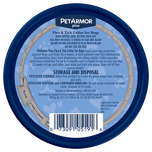 Petarmor plus flea & best sale tick collar for dogs