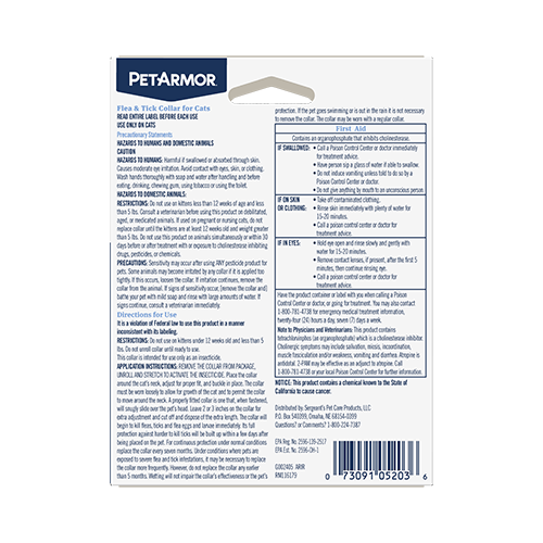 Petarmor hot sale flea collar