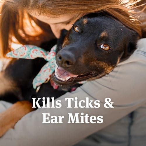 Kills ticks and ear mites